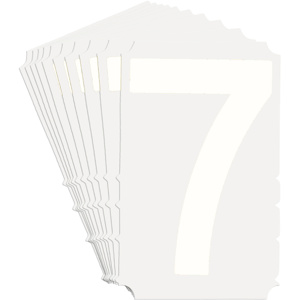 Brady 5130 Series Number and Letter Labels 7 White B-933 Vinyl