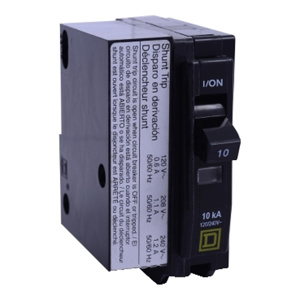 Square D QO™ Shunt-trip Molded Case Plug-in Circuit Breakers 30 A 120/240 VAC 10 kAIC 1 Pole 1 Phase