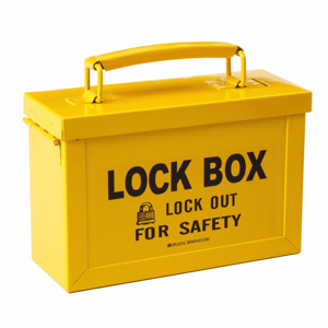 Brady Group Lock Boxes Lock Box Lock Out for Safety Steel Yellow