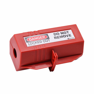 Brady Plug Lockouts Red Polypropylene