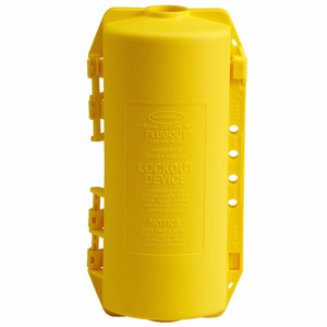 Brady Hubbell Plugout® Lockouts Yellow Polypropylene