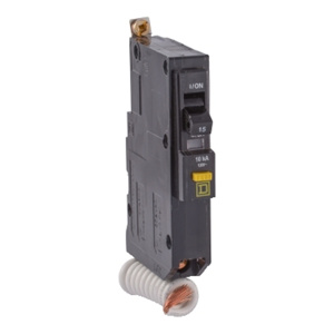 Square D QOB™ GFEP Molded Case Bolt-on Circuit Breakers 15 A 120 VAC 10 kAIC 1 Pole 1 Phase