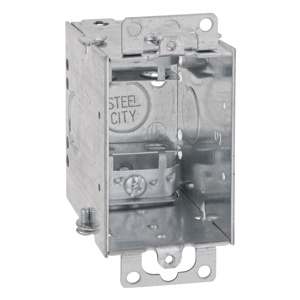 ABB Thomas & Betts Steel City® Bracketed Switch Boxes Switch/Outlet Box Ears Metallic 2-3/4 in