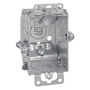 ABB Thomas & Betts Steel City® Bracketed Switch Boxes Switch/Outlet Box Ears Metallic 2-1/4 in