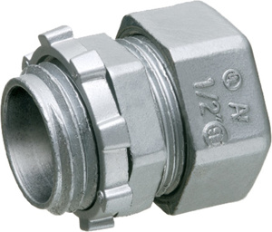Arlington EMT Compression Connectors 1/2 in Zinc Die Cast Concrete-tight, Raintight