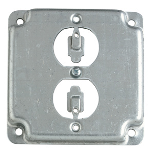 ABB Thomas & Betts RS1 Series Square Box Surface Covers 1 Duplex Receptacle Steel