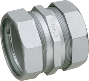 Arlington 830 Series EMT Compression Couplings 3 in Straight
