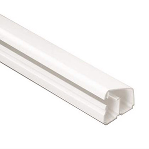 Panduit Pan-Way® LD Above Floor Raceway Base and Covers 8 ft PVC Electrical Ivory 2 Channel