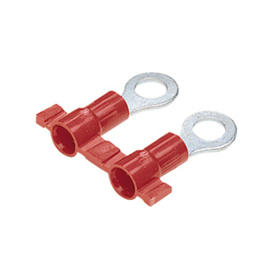 Panduit PV-RB Series Insulated Ring Terminals 18 AWG #6 Red
