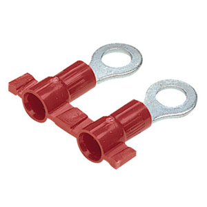 Panduit PV-RB Series Insulated Ring Terminals 22 - 18 AWG 5/16 in Red