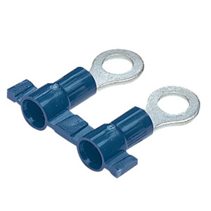 Panduit PV-RB Series Insulated Ring Terminals 16 - 14 AWG 3/8 in Blue