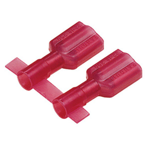 Panduit Female Insulated Disconnects 22 - 18 AWG Funnel Barrel 0.187 in Red