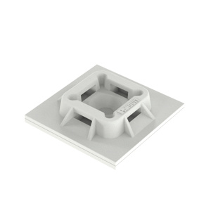 Panduit 4-way Cable Tie Mounts White Adhesive Mount