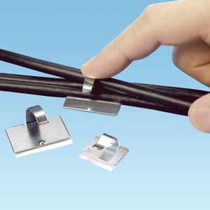 Panduit MACC Series Adhesive Backed Cable Clips 0.000 - 0.620 in Surface
