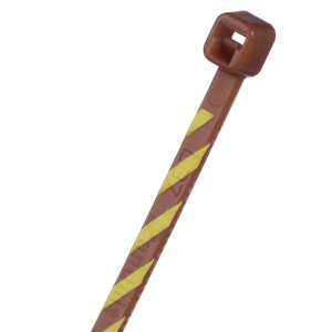 Panduit Cable Ties 4 in Brown/Yellow 50 per Pack