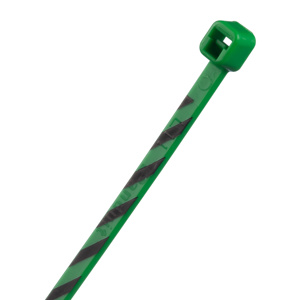 Panduit Cable Ties 4 in Black/Green 50 per Pack