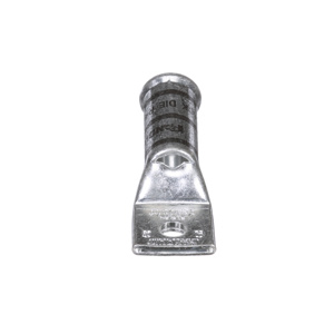 Panduit LCAF Series Standard Barrel Compression Lugs 1/4 in 1 Hole Black 1/0 Cu