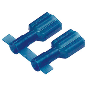 Panduit Female Insulated Disconnects 16 - 14 AWG Funnel Barrel 0.250 in Blue