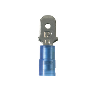 Panduit Male Insulated Loose Piece Disconnects 16 - 14 AWG 0.250 in Blue