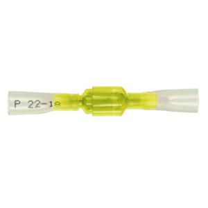 Panduit Female Heat Shrink Insulated Disconnects 12 - 10 AWG Sleeved Barrel 0.250 in Yellow