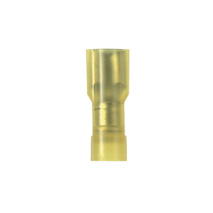 Panduit Female Insulated Disconnects 12 - 10 AWG Funnel Barrel 0.250 in Yellow