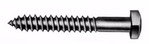 Hubbell Power Steel Square Head Lag Screws 1/4 in 1-1/2 in Gimlet Hot-dip Galvanized