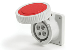 Molex Watertite® 13015 Series Pin and Sleeve Receptacles 100 A 3P4W Red