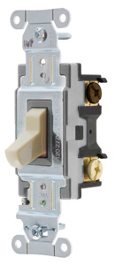 Hubbell Wiring 3-Way, SPDT Toggle Light Switches 20 A 120/277 V CSB320 Ivory