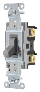 Hubbell Wiring 4-Way, DPDT Toggle Light Switches 20 A 120/277 V CSB420 No Illumination Gray