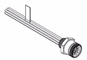 Molex Mini-Change® C-Size Male Single-Ended Receptacles Male 12 Pole