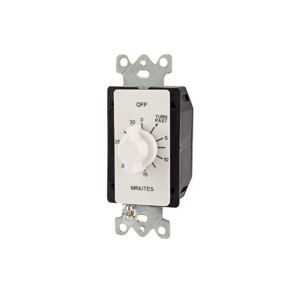 NSI Industries A Series Timer Switch Springwound Hold Feature 20/10/10 A White
