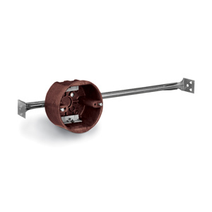 ABB Thomas & Betts 4070 Series Bar Hanger Round 8B Boxes Phenolic 2-3/8 in Adjustable Bar Hanger (16.5 - 27 in)