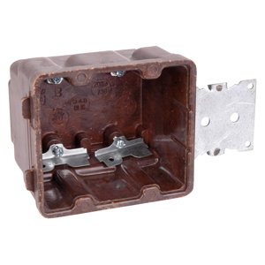 ABB Thomas & Betts Nonmetallic Switch / Outlet Boxes 2 Gang Offset Bracket - 3/8 inch New Work 3-1/4 in