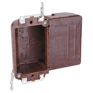 ABB Thomas & Betts Nonmetallic Switch / Outlet Boxes 1 Gang Ears, Swing Clamps Old Work 2-3/16 in