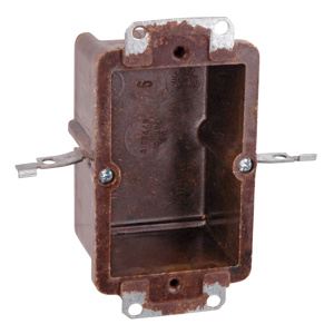 ABB Thomas & Betts Two Gang Switch/Outlet Old Work Boxes Switch/Outlet Box Ears, Swing Clamps 2-1/2 in Nonmetallic