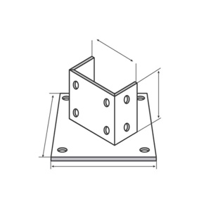 ABB Thomas & Betts Strut Channel Post Bases