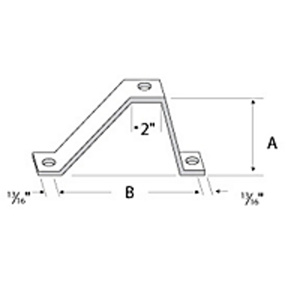 Thomas & Betts ABB Strut Channel Wall Ladder Brackets Steel Gold Galvanized