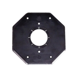 Intermatic Flexi-Guard Series Weatherproof Round Box Insert Plates Neoprene, Polycarbonate 2 Gang Black