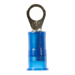 3M MNG Series Insulated Ring Terminals 16 - 14 AWG #8 Blue