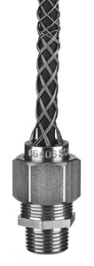 Hubbell Wiring CG-SST Series Liquidtight Mesh Strain Relief Connectors Male Connector 3/4 in 0.500 - 0.625 in Closed Mesh, Single Weave