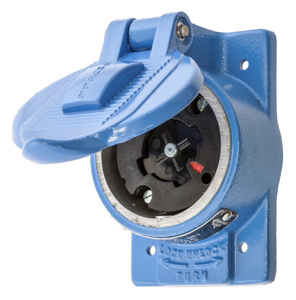 Hubbell Wiring Locking Single Receptacles 20/30 A 250/600 V 4P5W Non-NEMA Hubbellock® Twist-Lock®