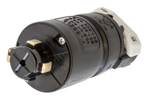 Hubbell Wiring Straight Locking Plugs 20/30 A 250/600 V 3P4W Non-NEMA Insulated Hubbellock® Twist-Lock® Dry Location
