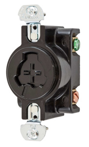 Hubbell Wiring Locking Single Receptacles 20 A 125 V 2P3W Non-NEMA Hubbellock® Twist-Lock®