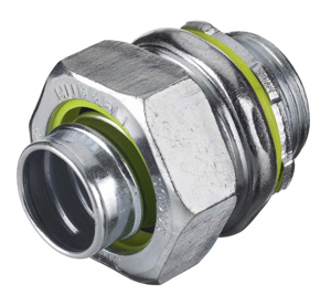Hubbell Wiring H Series Straight Liquidtight Connectors Non-insulated 3/4 in Compression x Threaded Steel