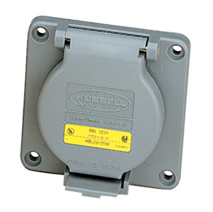 Hubbell Wiring Locking Flanged Inlets 50 A 480 V