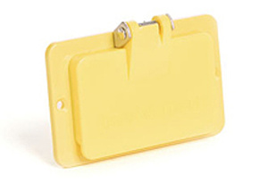 Molex Super-Safeway™ 130138 Series Corrosion-resistant Flip Lids Faceplates 1 GFCI Device Nylon Yellow