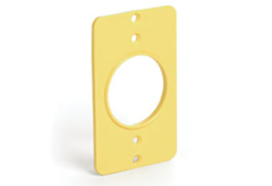 Molex Super-Safeway™ 130138 Series Corrosion-resistant Faceplates 1 Single Receptacle Nylon Yellow