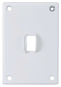 Hubbell Wiring Standard Security Toggle Wallplates 1 Gang White Steel Box
