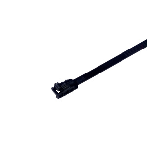 ABB Weather-resistant Lashing Cable Ties Releasable 18 in Plenum Rated Black 25 per Pack Weather-resistant