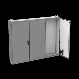 nVent HOFFMAN Free-stand Concealed Hinge Enclosures 86 x 112 x 14 in Without Knockouts Gray NEMA 12